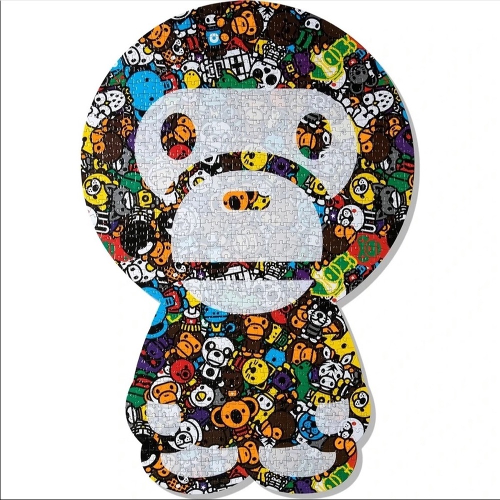 BNWT BAPE Bathing Ape Baby Milo Multicolor Safari Jigsaw Puzzle